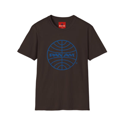 Pan Am Retro Logo T-Shirt — Vintage Airline Travel Tee