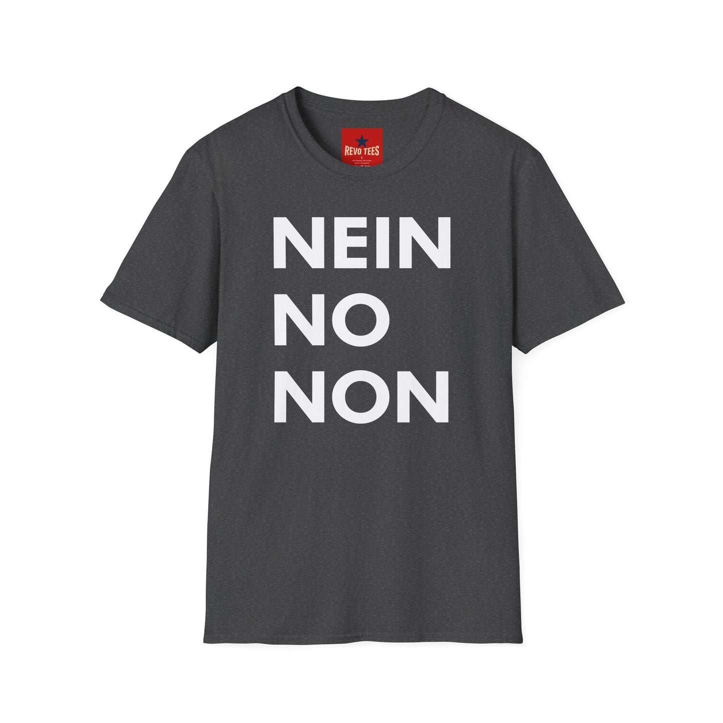 Nein / No Graphic T‑Shirt — Bold Bilingual Statement Tee