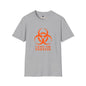 Revotees Graphic Orange Biohazard Icon with I Have the Sniffles T-Shirt - alternate view 4