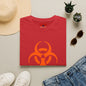 Graphic T-Shirt — Orange Biohazard Icon with “I HAVE THE SNIFFLES”