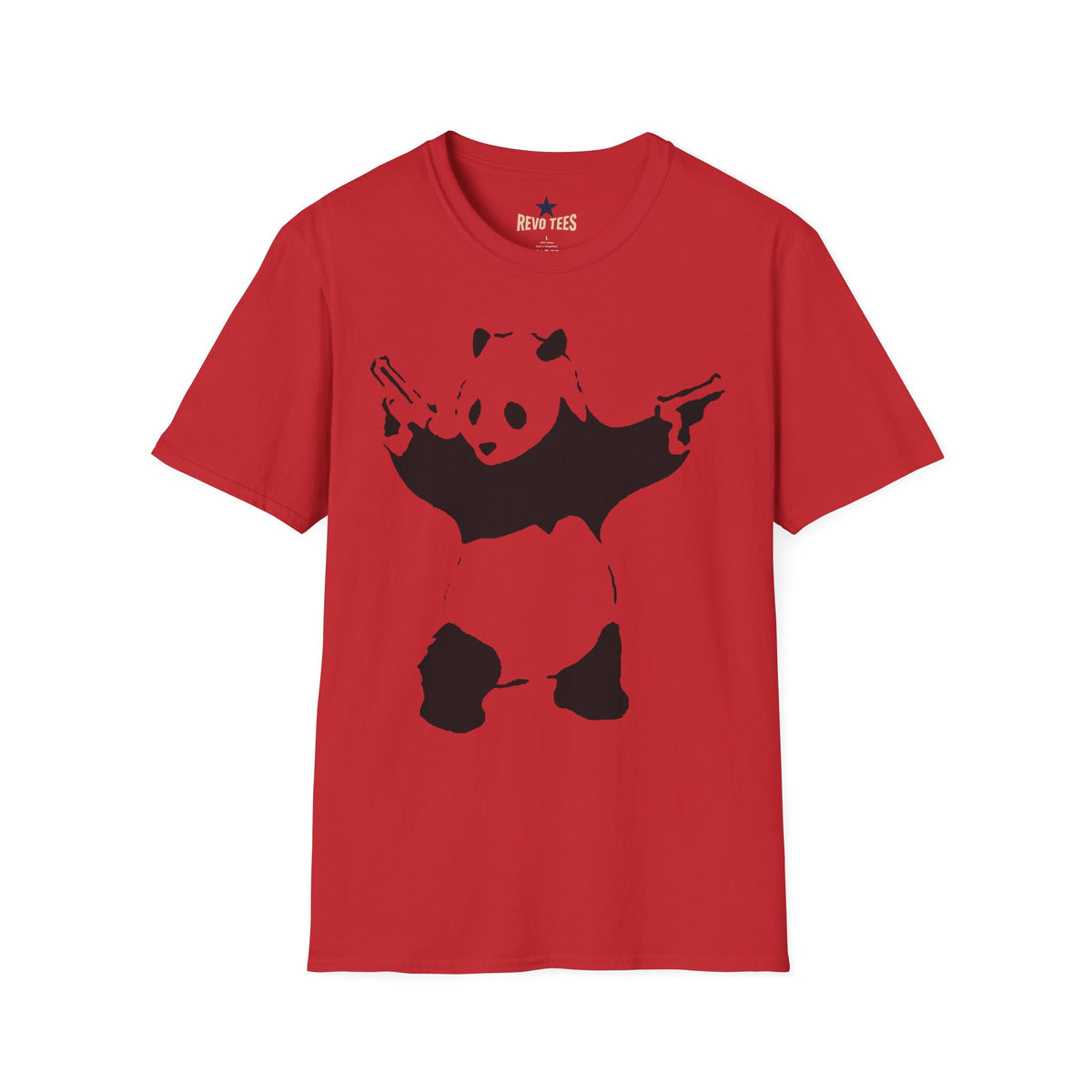 Revotees Banksy Panda Bat Cute Gothic Panda Graphic T-Shirt - alternate view 7