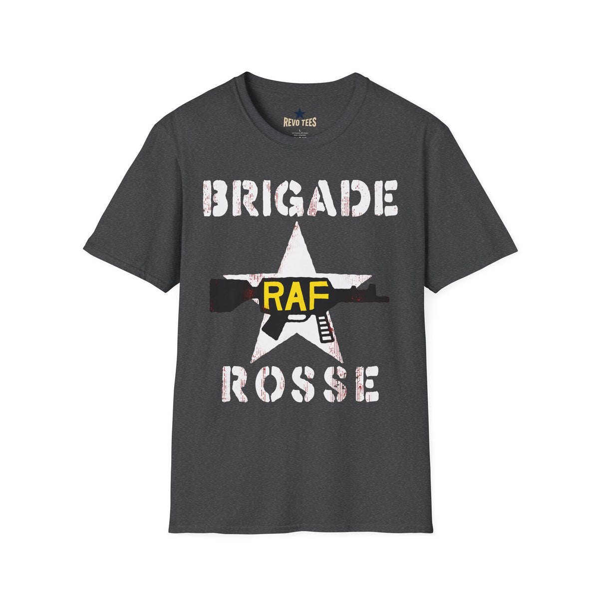 Revotees Brigade Rosse As Worn by Joe Strummer Unisex Softstyle T-Shirt - alternate view 2
