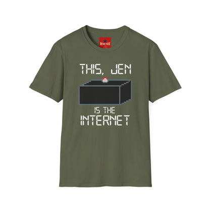 T‑Shirt — "This, Jen Is The Internet" Retro Pixel Tee