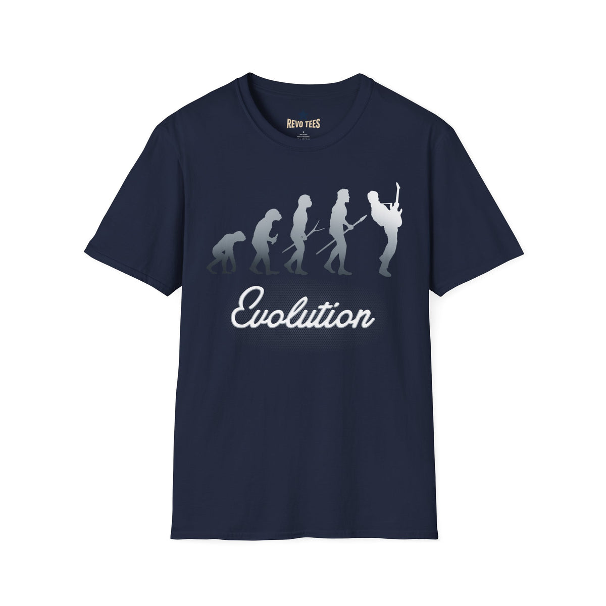 Revotees Evolution of Guitarists Unisex Softstyle T-Shirt - alternate view 6