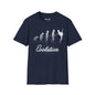 Revotees Evolution of Guitarists Unisex Softstyle T-Shirt - alternate view 6