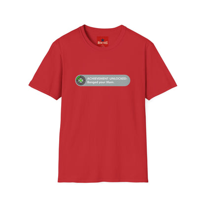 T-Shirt — "Achievement Unlocked: Banged Your Mom" Gamer Humor Tee