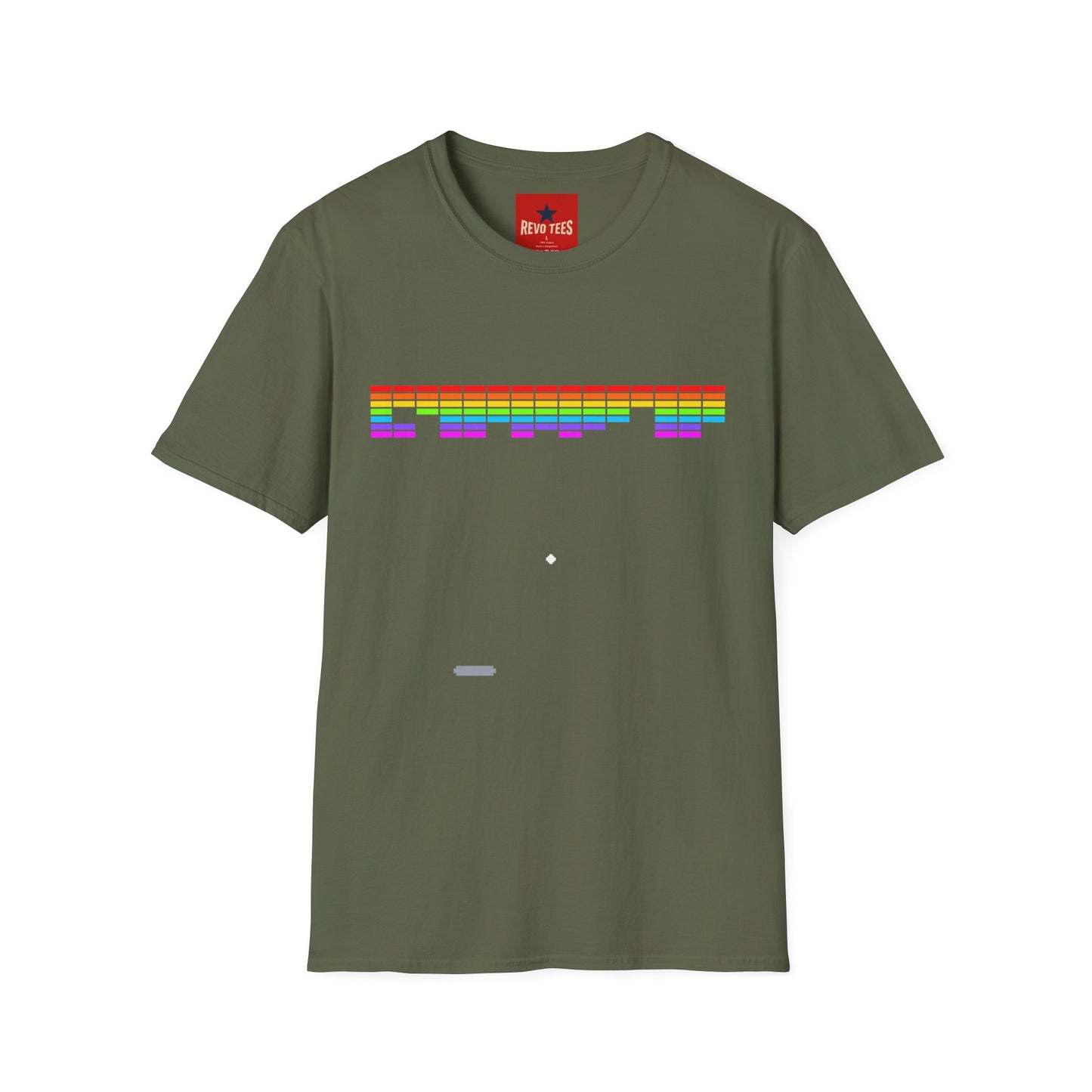 Rainbow Equalizer T-Shirt — Retro Audio Bars Pride Tee