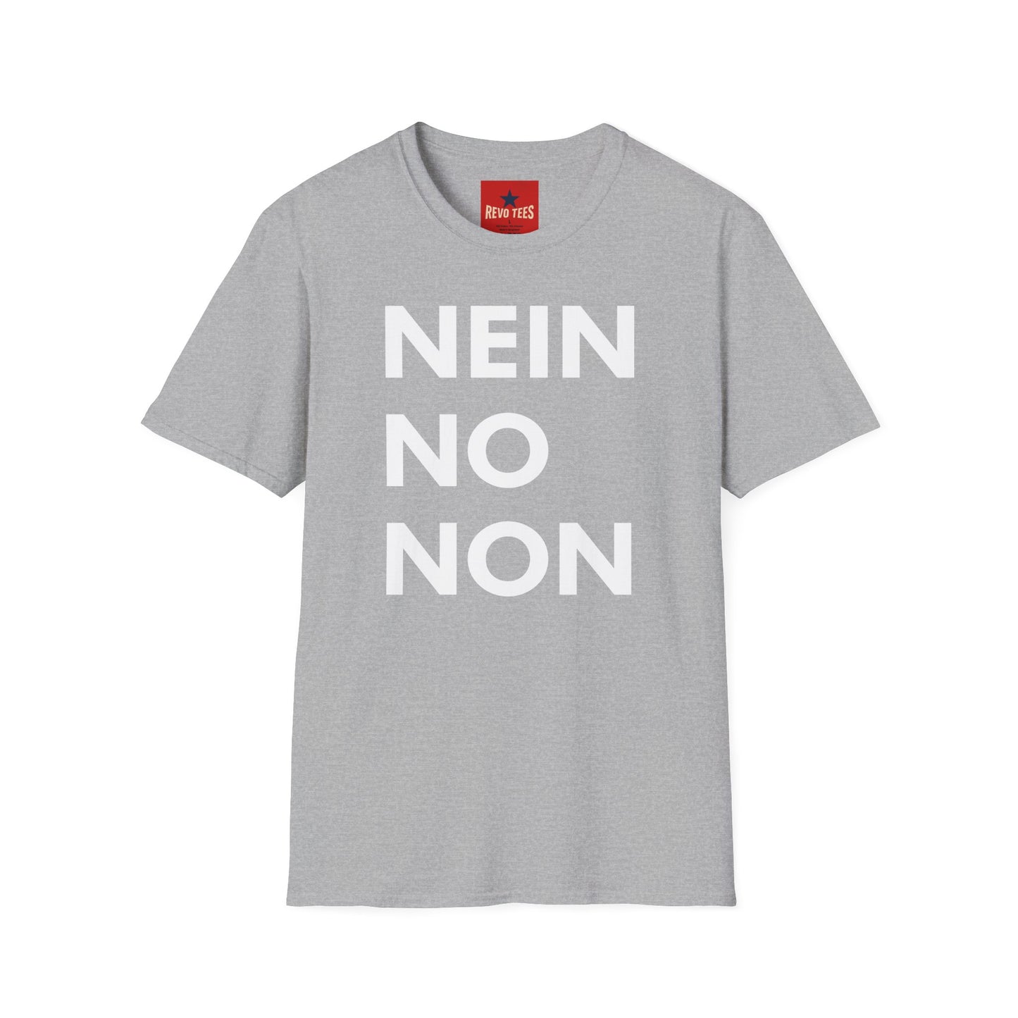 Nein / No Graphic T‑Shirt — Bold Bilingual Statement Tee