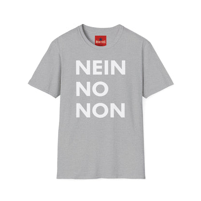 Nein / No Graphic T‑Shirt — Bold Bilingual Statement Tee