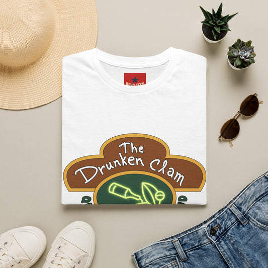 T-Shirt — The Drunken Clam Providence RI Vintage Neon Bar Logo