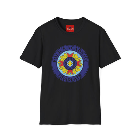 Police Academy Graduate T‑Shirt — 'Serve and Protect' Emblem Tee