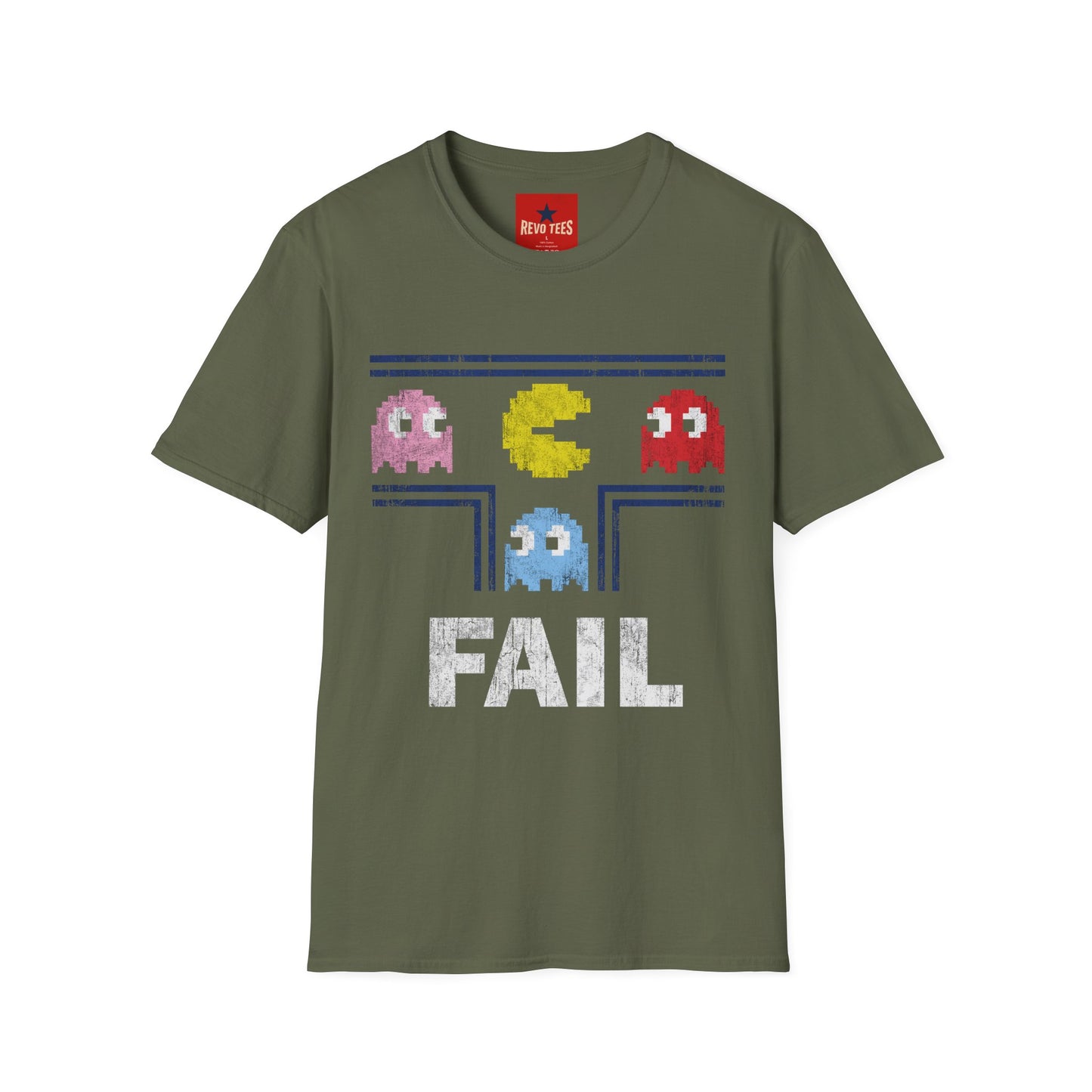 Retro Pac-Man 'FAIL' T-Shirt — 8-Bit Arcade Gamer Tee
