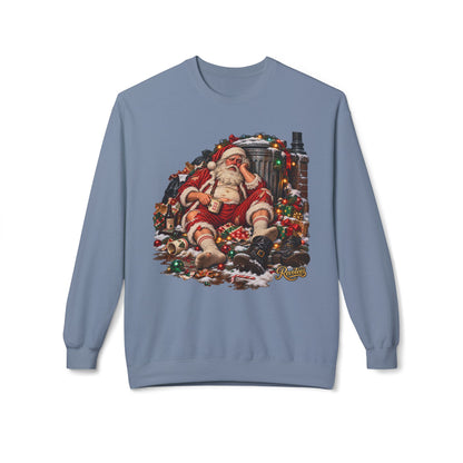 REVOTEES When AI ruins Christmas - Vintage Santa Crewneck Sweatshirt