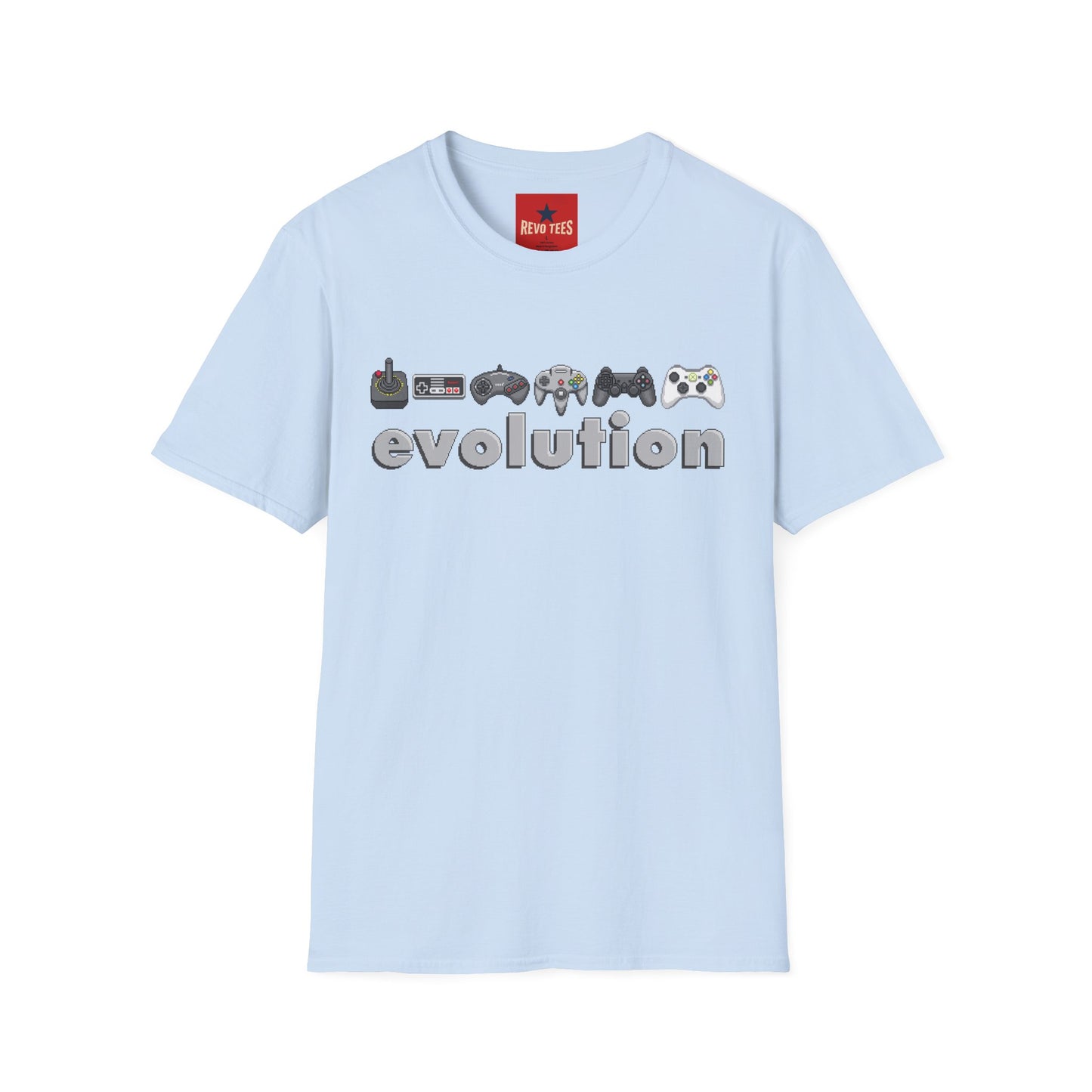 Video Game Controller Evolution T-Shirt — Retro to Modern Gamer Tee