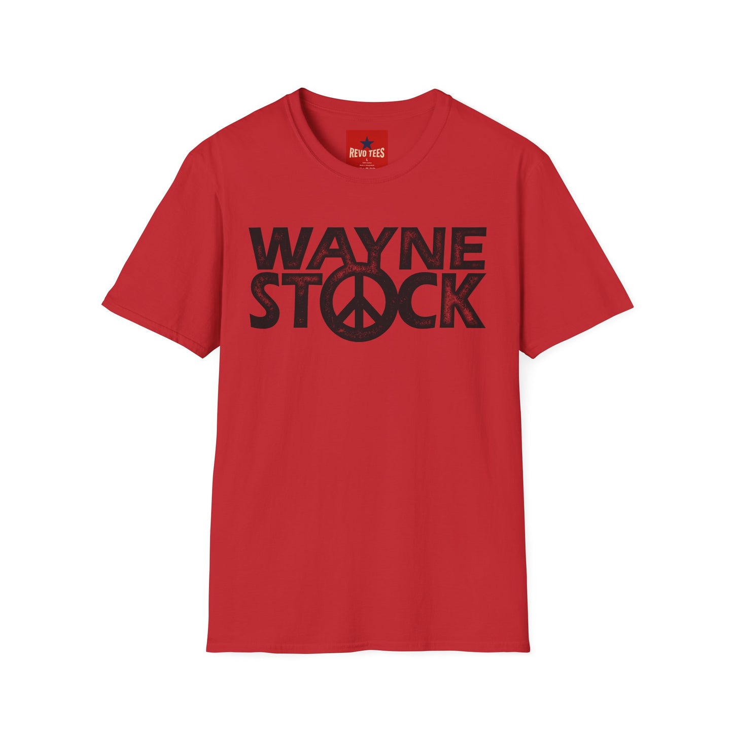 Wayne Stock Peace Logo T-Shirt — Retro Music Festival Tribute Tee