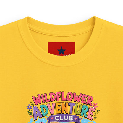 Kids Tee — "Wildflower Adventure Club" Cute Forest Animals Graphic