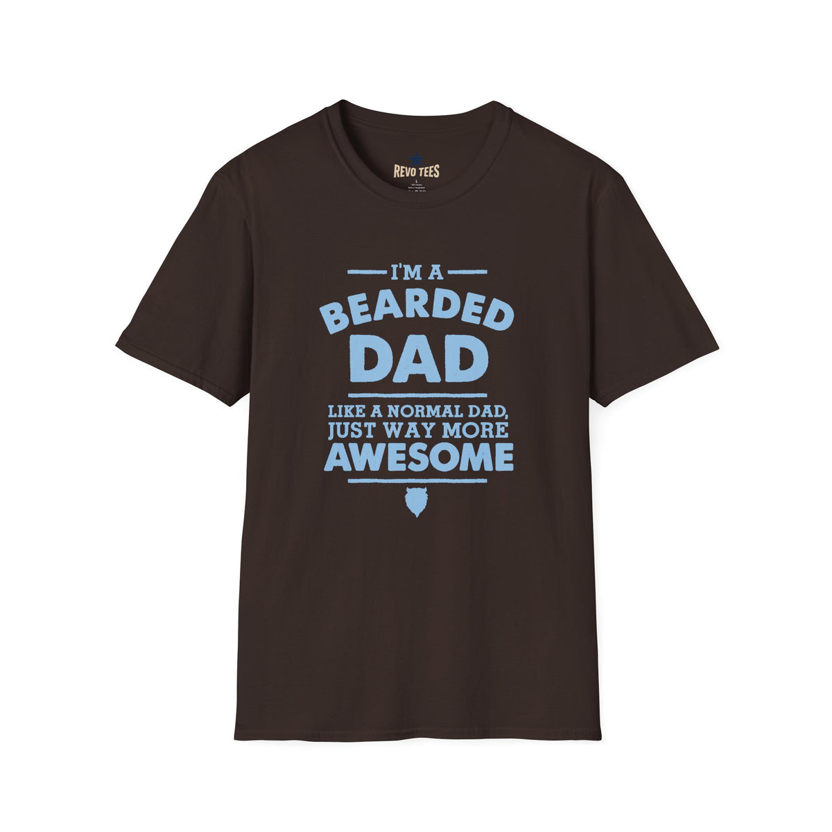 Revotees Bearded Dad Im a Bearded Dad Funny Fathers Day T-Shirt - alternate view 5