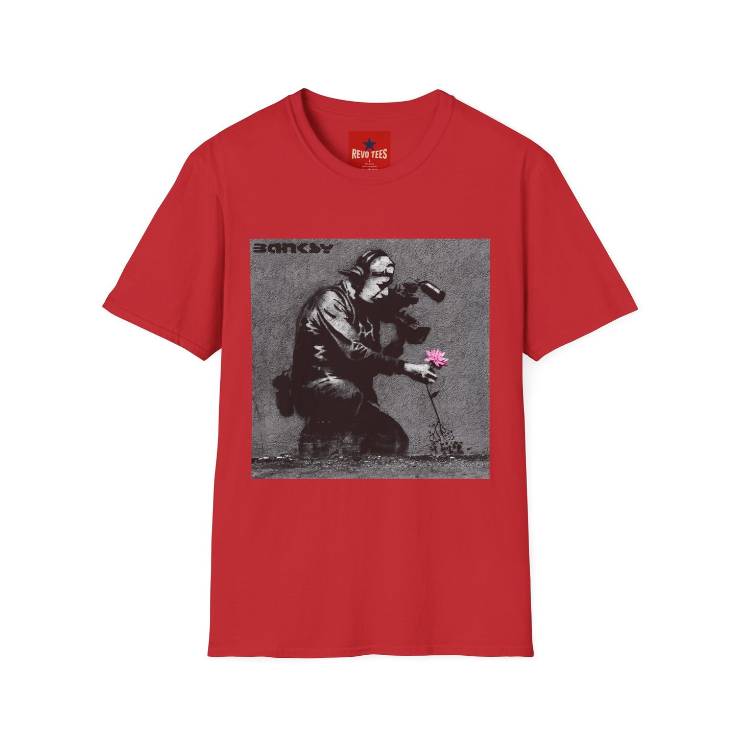 Banksy Flower Thrower T-Shirt — Urban Street Art Graphic Tee