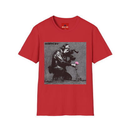 Banksy Flower Thrower T-Shirt — Urban Street Art Graphic Tee