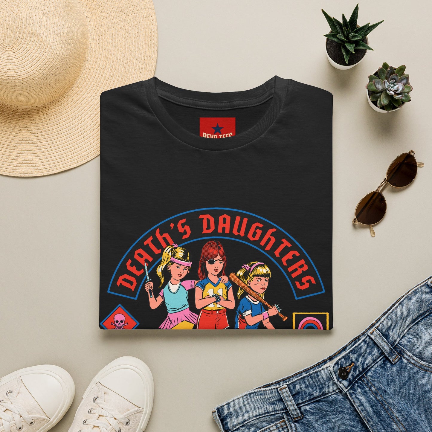 Death's Daughters Roller Skate Club T‑Shirt