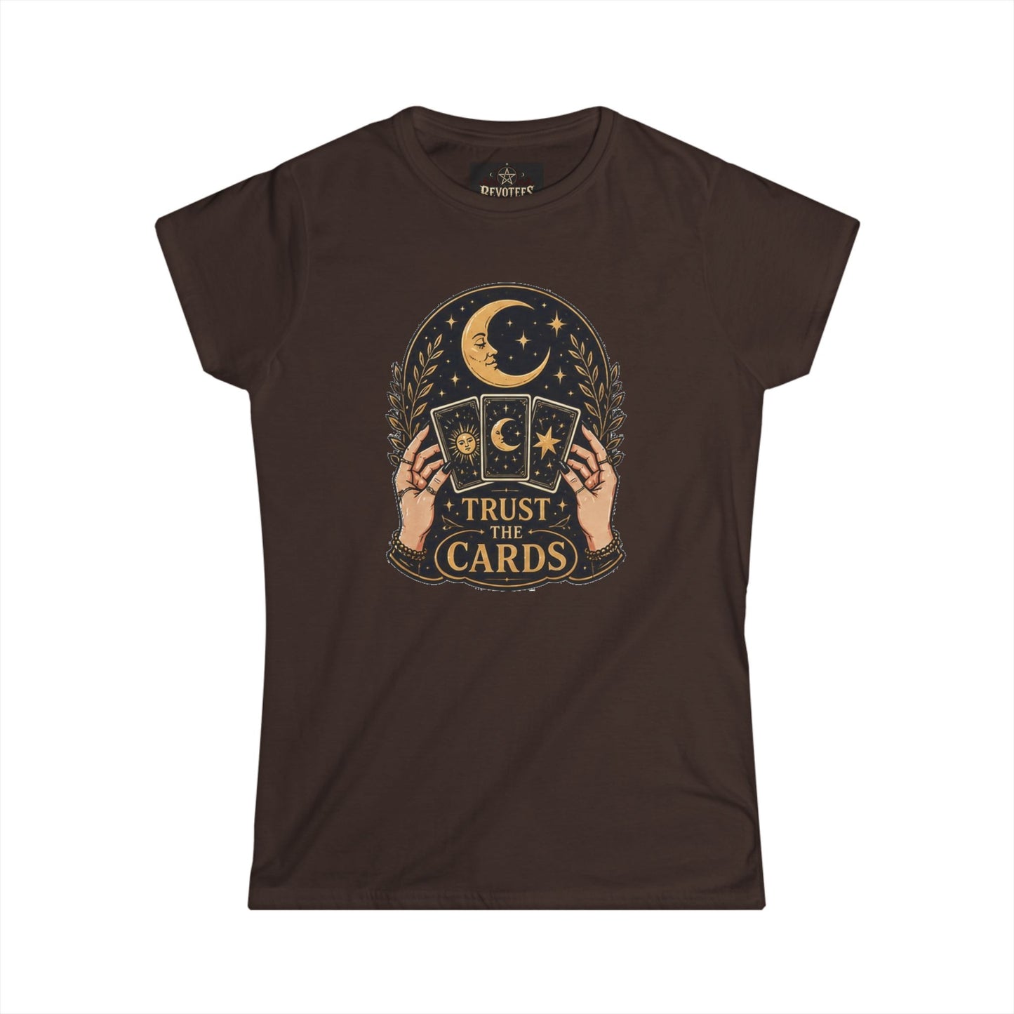 Tarot Tee — "Trust the Cards" Women's Spiritual Graphic T-Shirt