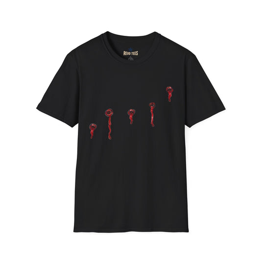 Revotees Minimal Red Drip Eyeballs Graphic T-Shirt - alternate view 2