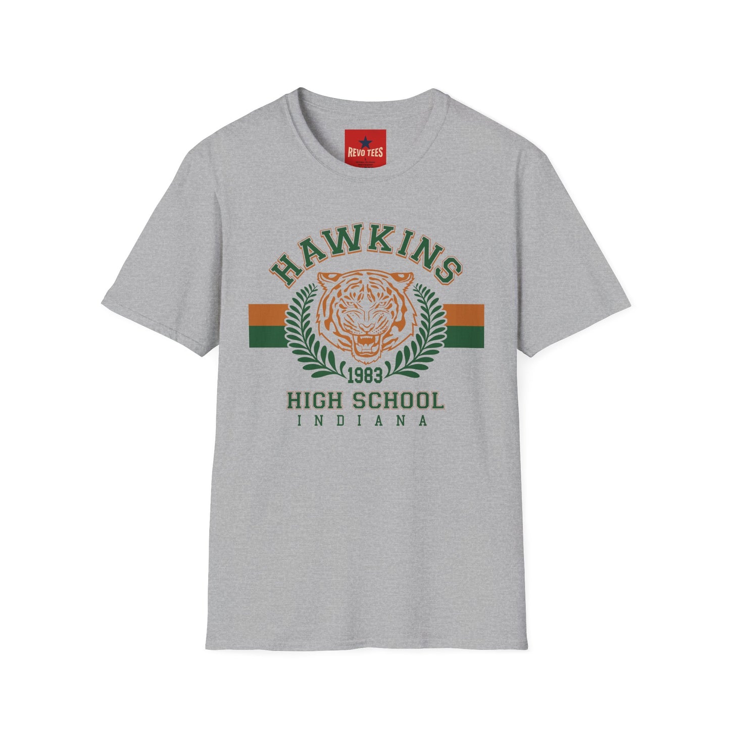 Hawkins High School Tiger Tee — Vintage 1983 Crest T‑Shirt