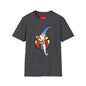 Wizard Illustration T-Shirt — Vintage Blue-Hat Wizard Graphic Tee