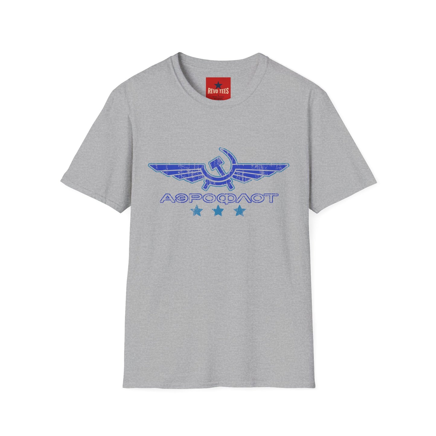 Vintage Aeroflot Logo T-Shirt — Retro Soviet Aviation Graphic Tee