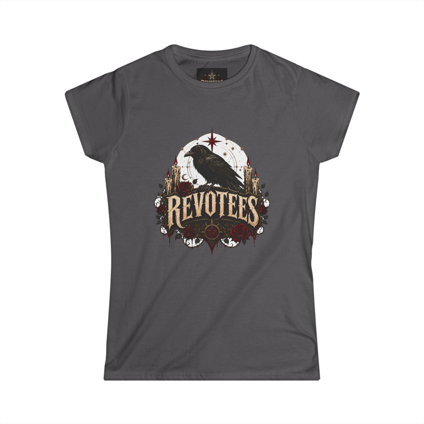 Revotees Crow Graphic Tee — Women's Vintage Raven T‑Shirt