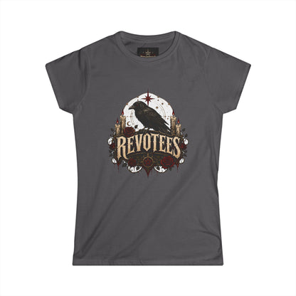 Revotees Crow Graphic Tee — Women's Vintage Raven T‑Shirt