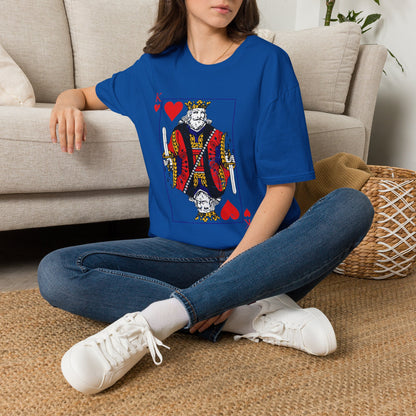 King of Hearts T-Shirt — Vintage Playing Card Graphic Tee