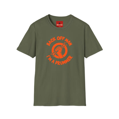 Back Off I'm A Drummer -  Softstyle T-Shirt