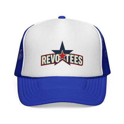 Revotees Star Logo Trucker Cap - Vintage Patriotic Mesh Hat