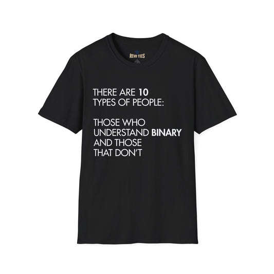 Revotees Binary Problems Unisex Softstyle T-Shirt