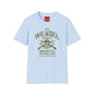 Weasel Hammer Skull Camo T-Shirt — Jack Weasel Armaments & Information Graphic Tee