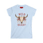 Wild at Heart Tee — Floral Longhorn Skull Women's T-Shirt