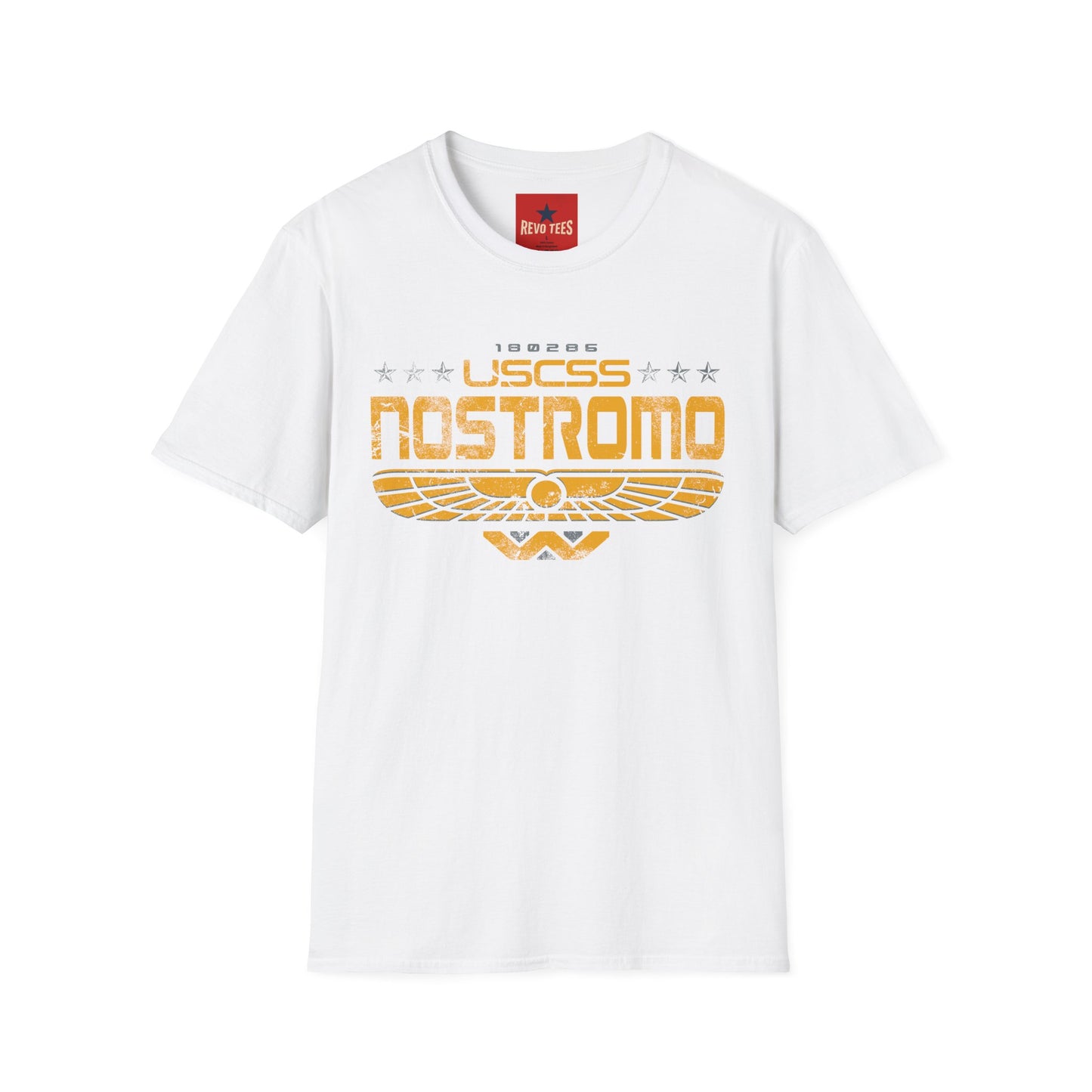 Nostromo USCSS Graphic T‑Shirt — Retro Sci‑Fi Starship Logo Tee