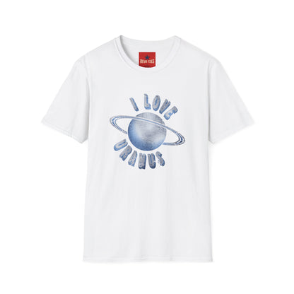 I Love Uranus T‑Shirt — Retro Saturn Graphic Tee for Space Lovers