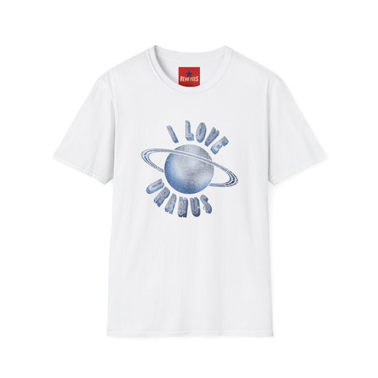 I Love Uranus T‑Shirt — Retro Saturn Graphic Tee for Space Lovers