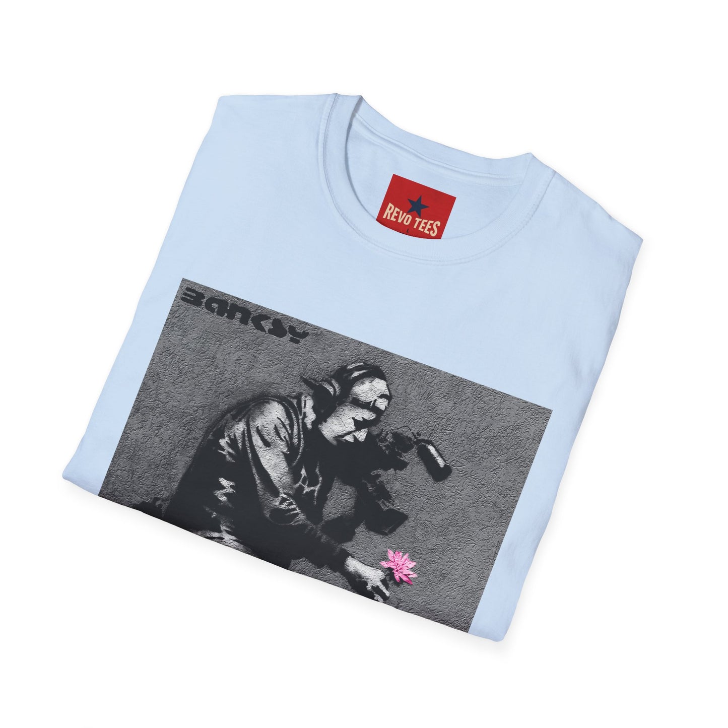 Banksy Flower Thrower T-Shirt — Urban Street Art Graphic Tee