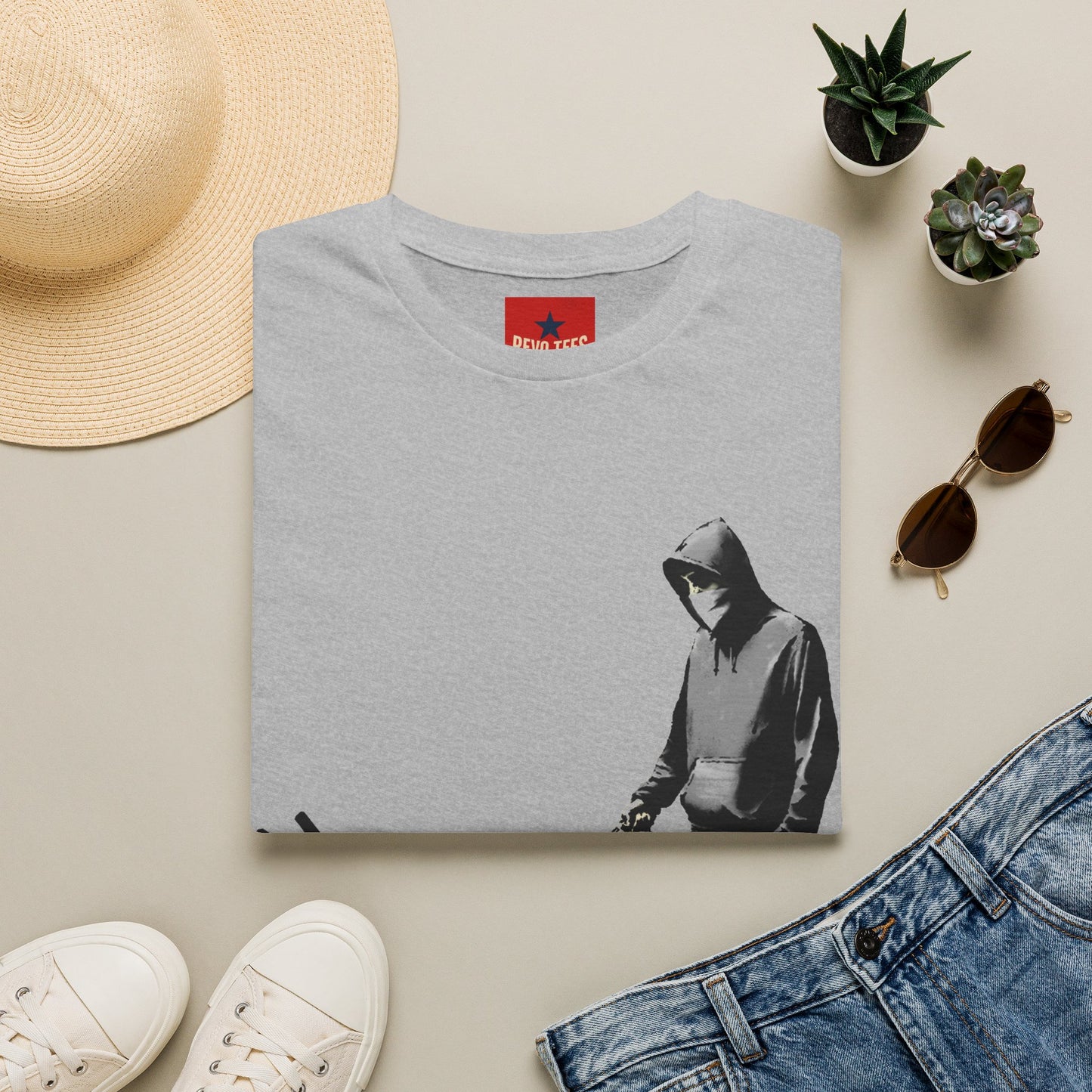 Banksy Walking The Dog — Urban Keith Haring Style Graphic Tee