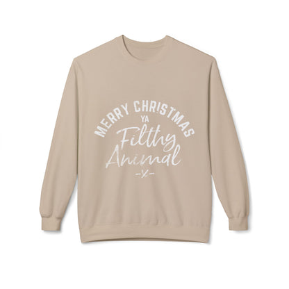 Merry Christmas Ya Filthy Animal Crewneck Sweatshirt
