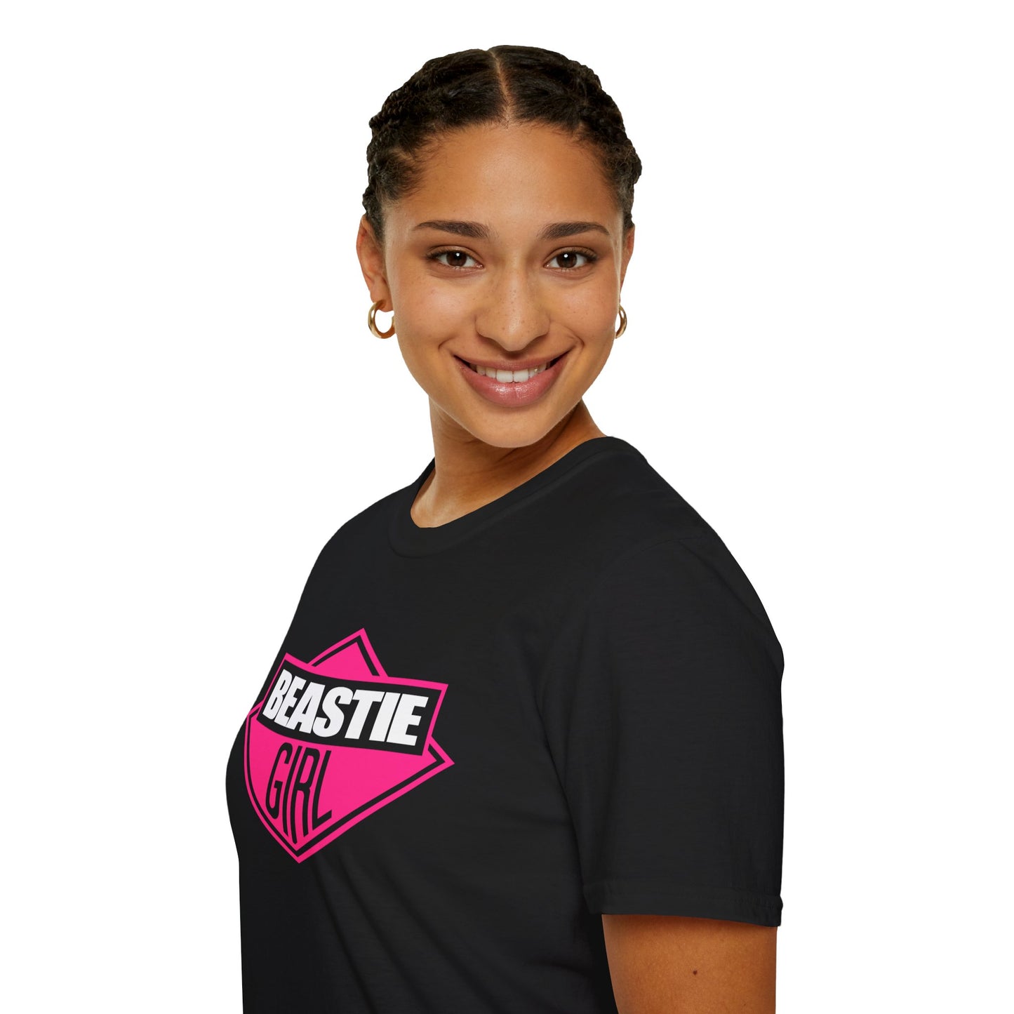 Beastie Girl T-Shirt — Retro Pink Diamond Graphic Tee