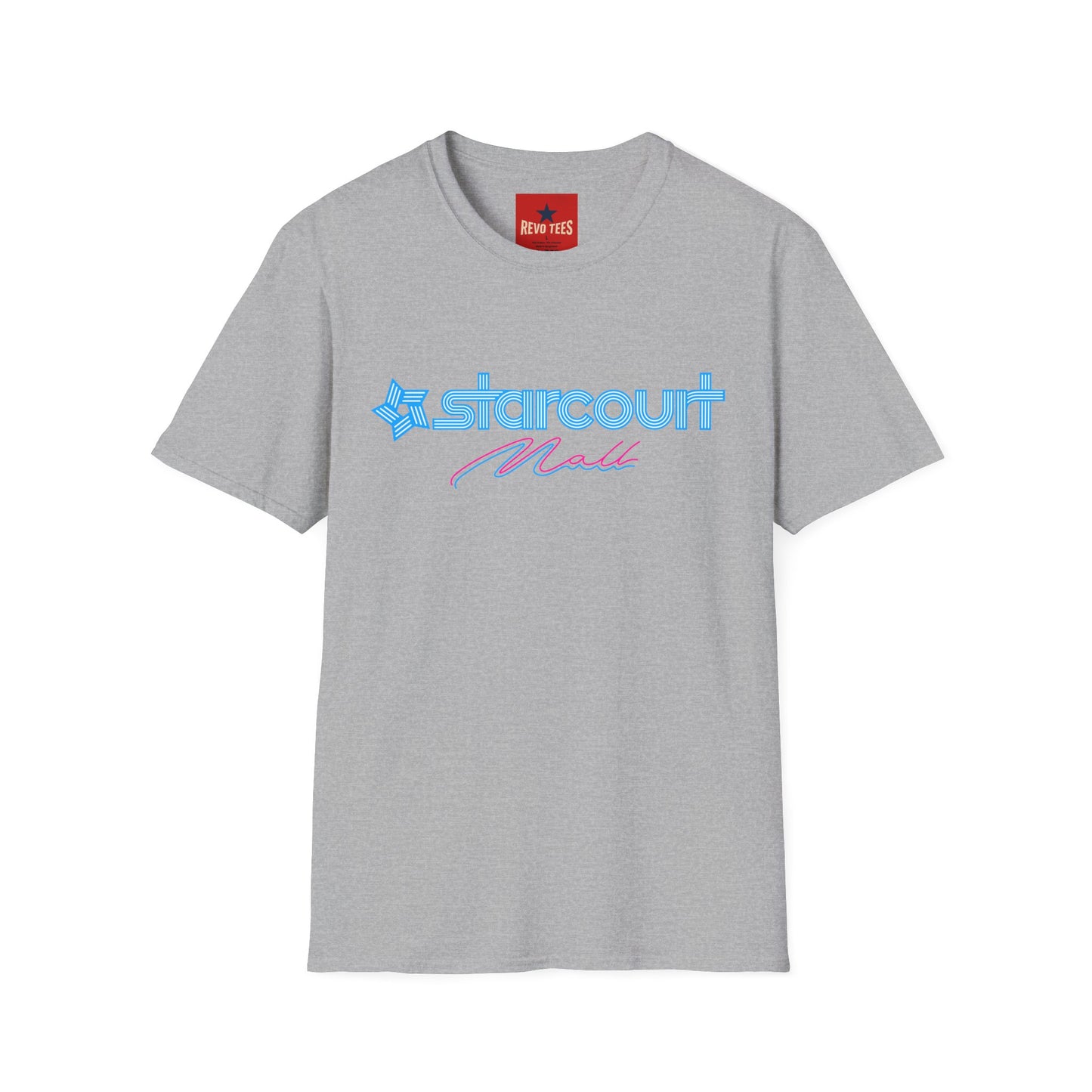 Starcourt Mall Retro Logo T-Shirt — 80s Neon Vintage-Inspired Tee
