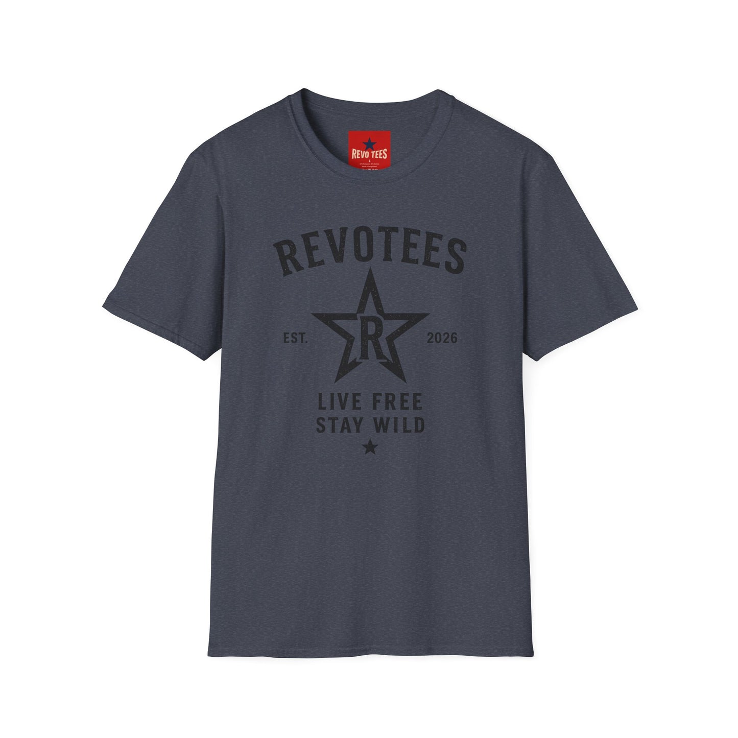 REVOTEES Graphic T-Shirt — "Revotees" Star Logo Tee (Est. 2026)