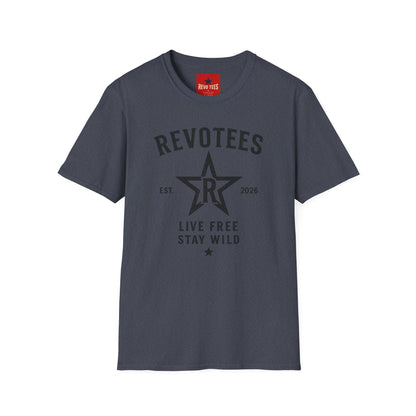 REVOTEES Graphic T-Shirt — "Revotees" Star Logo Tee (Est. 2026)