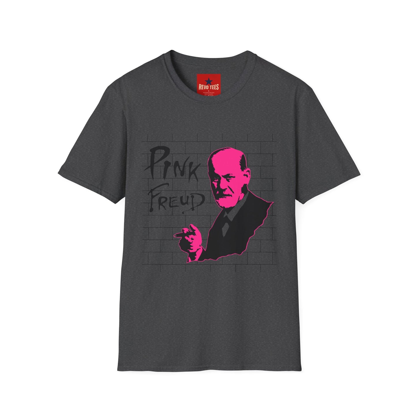 Pink Freud T-Shirt — Retro Punk Rock Art Tee