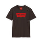 Elvis Logo T-Shirt — Retro Red Graphic Tee for Music Fans