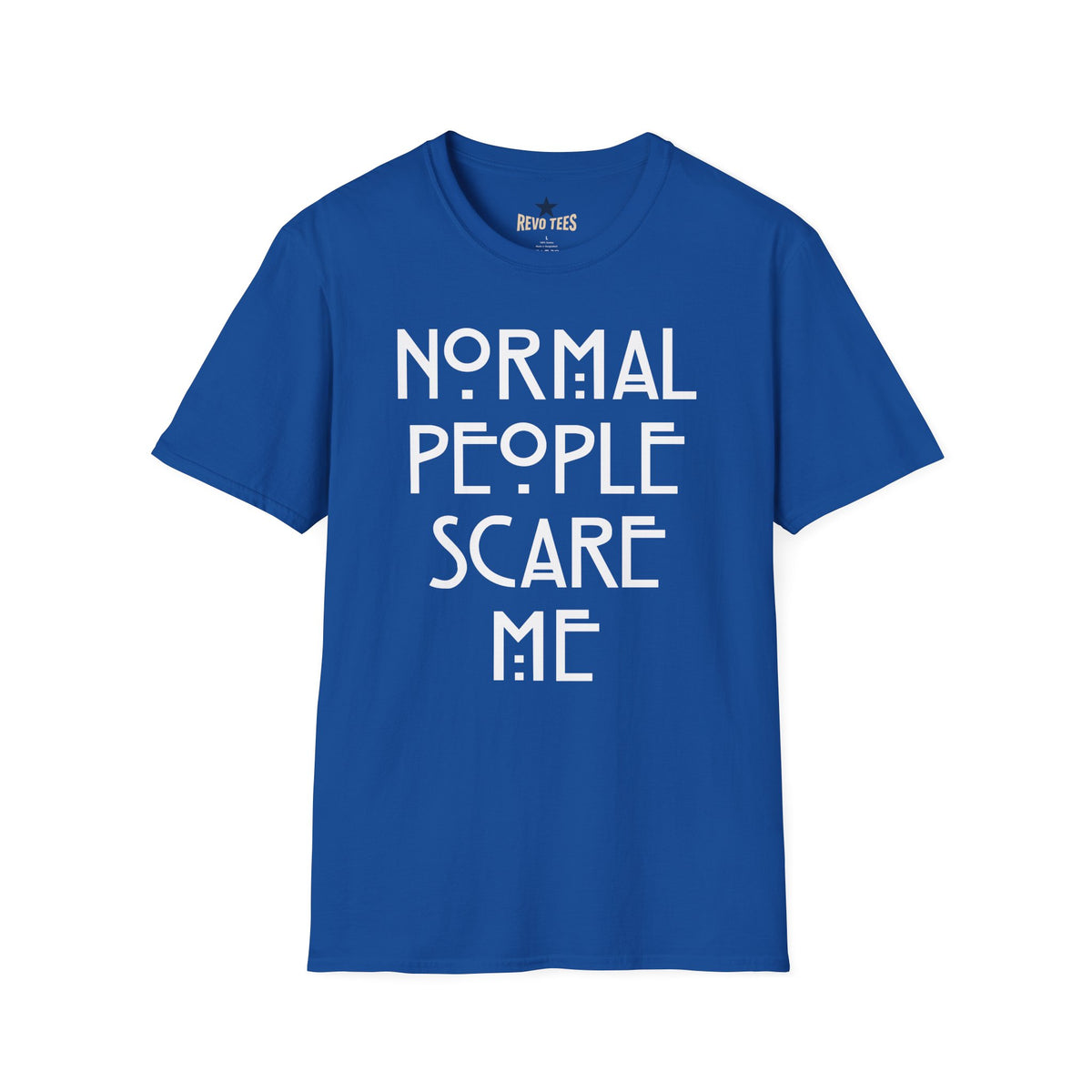 Revotees Normal People Scare Me Unisex Softstyle T-Shirt - alternate view 8